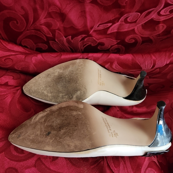 HIGHLIGHTS Brand Fancy/Formal Black & White 2" stilleto Heels size 6.5--7 - Picture 5 of 6